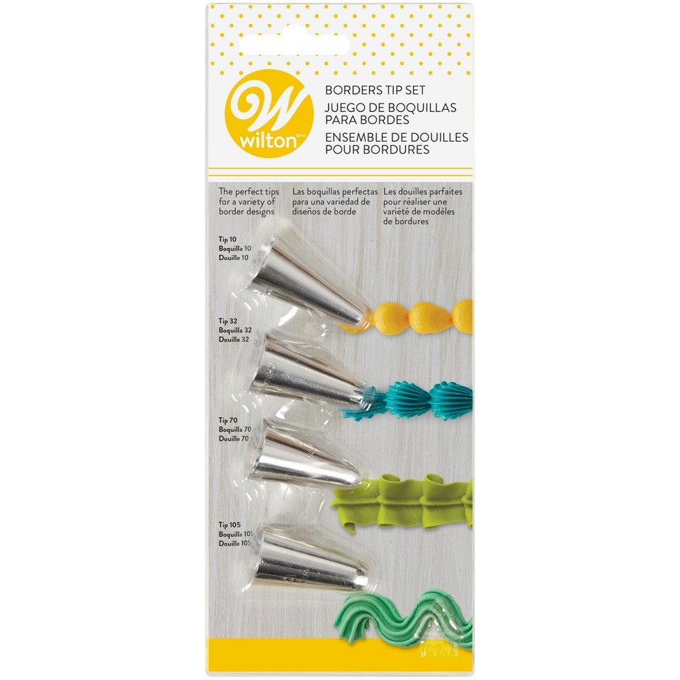 Wilton Border Decorating Tip 4-Piece Set