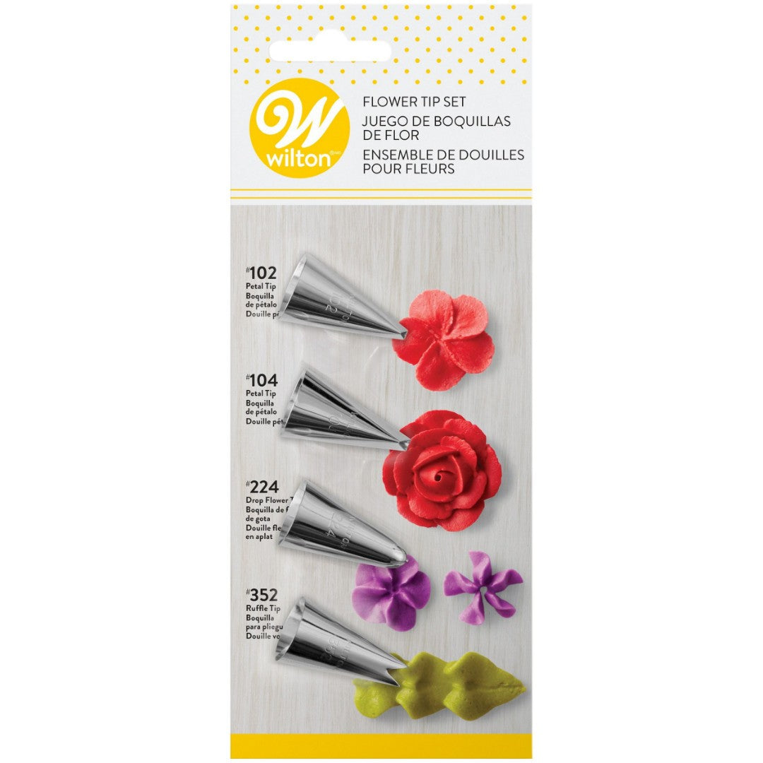 Wilton Flower Decorating Tip 4-Piece Set