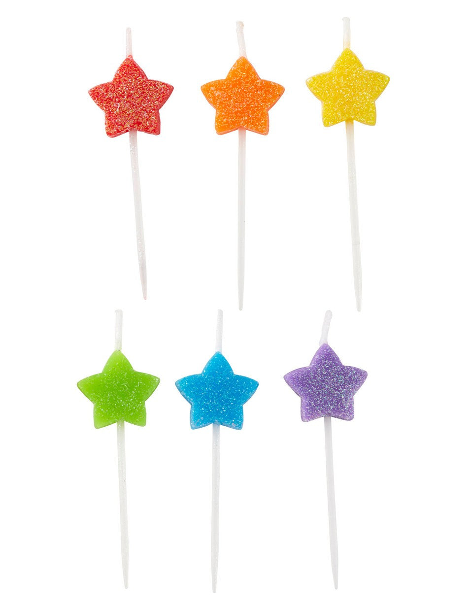 Wilton Glittery Star Birthday Candle Set