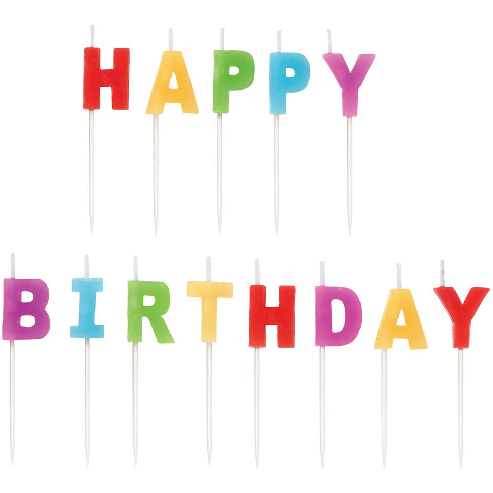 Wilton 'Happy Birthday' Candle Pick Set