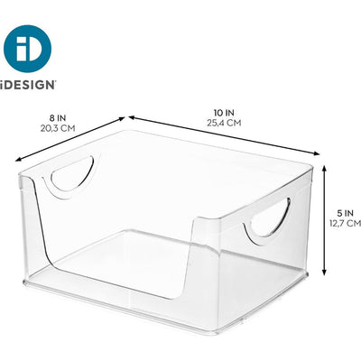 iDesign Stackable Open-Front Pantry Storage Bin