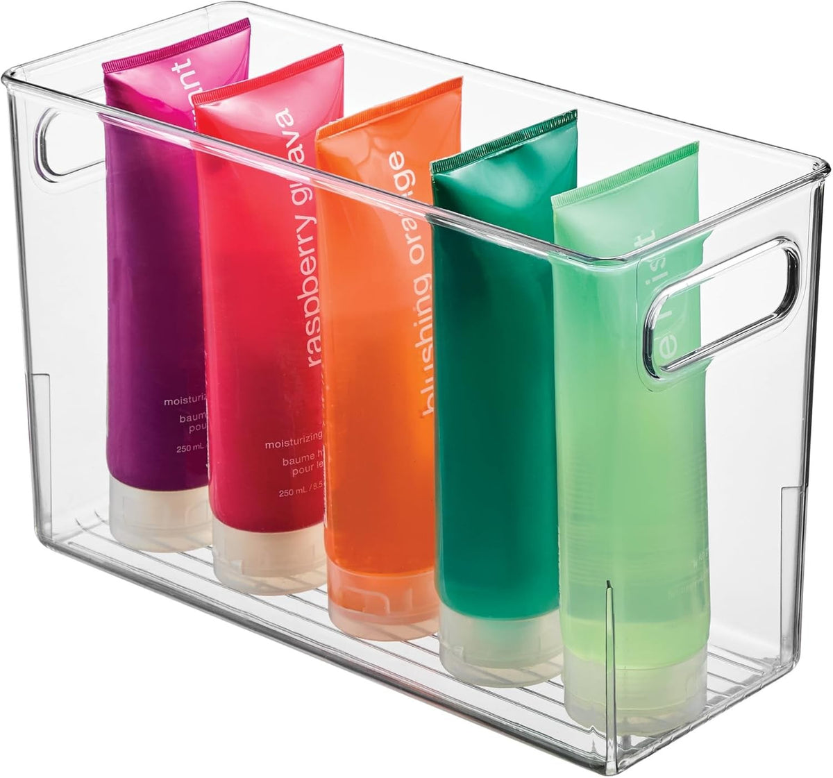 iDesign Linus Clear Plastic Deep Organizer - 8" Height