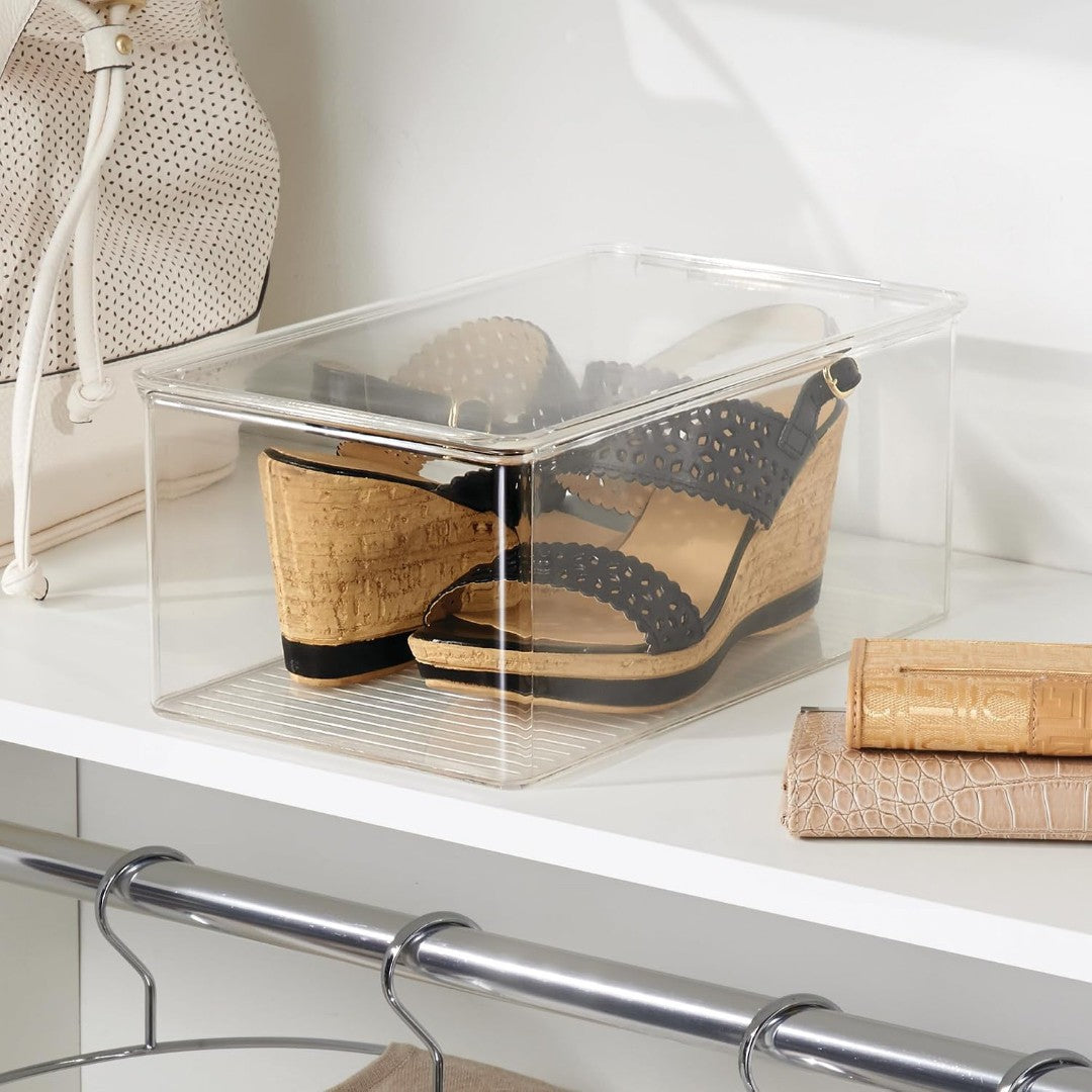 iDesign Stackable Shoe Storage Bin