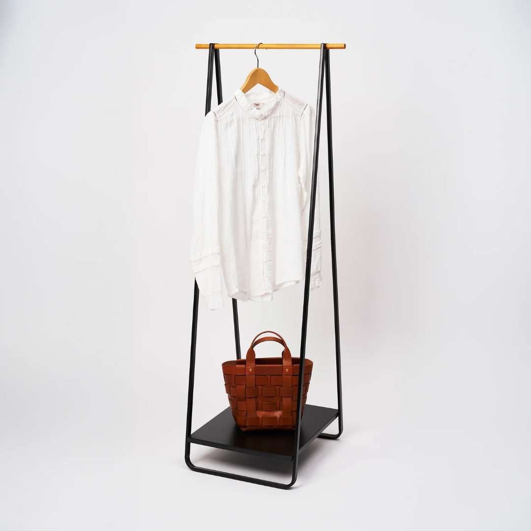 Yamazaki Tower Coat Rack With Shelf