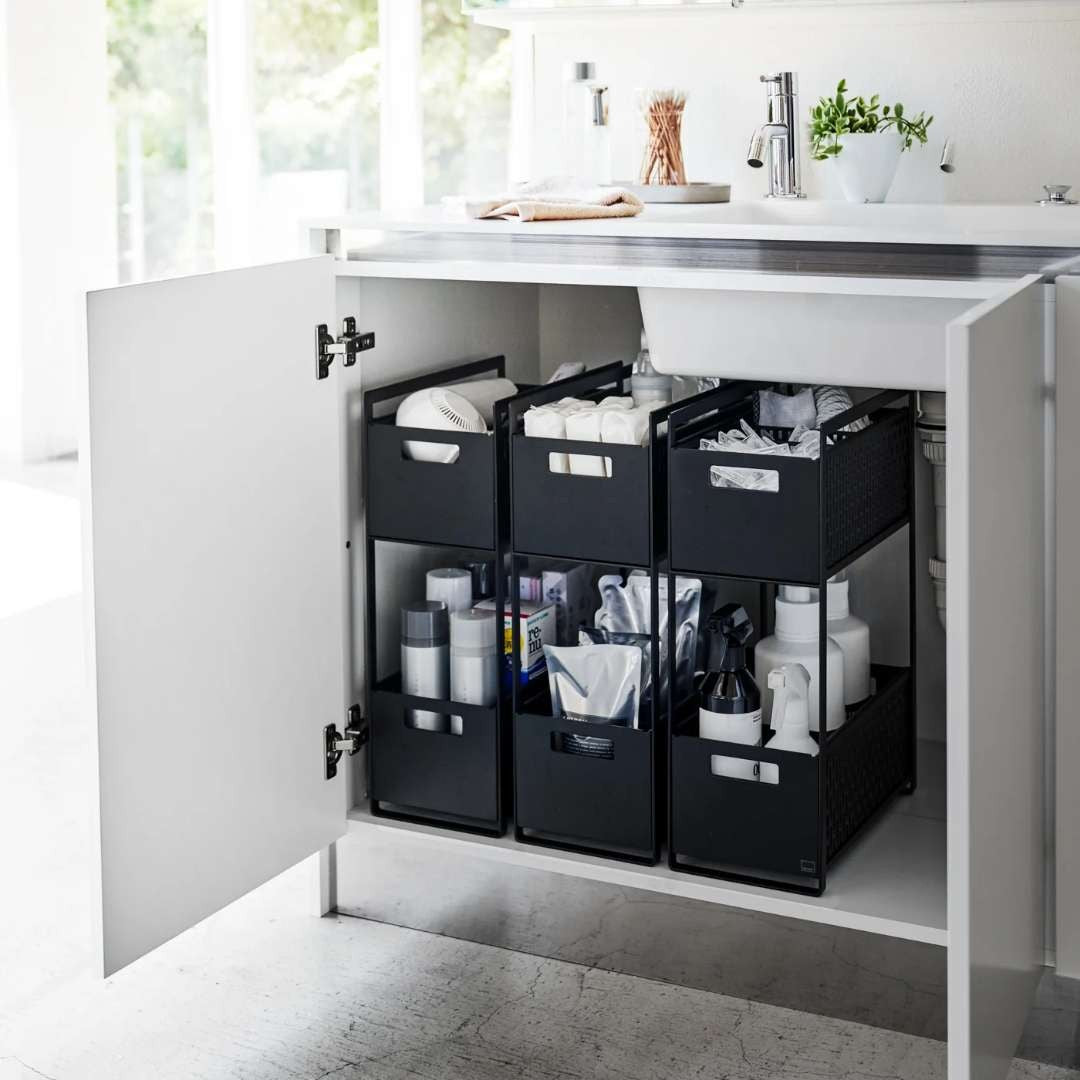 Yamazaki Tower 2-Tier Cabinet Storage Basket
