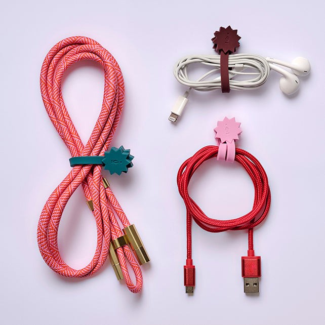 Kikkerland Inkerie Magnetic Cable Clips Set Of 3
