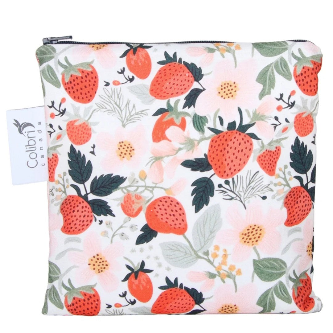 Colibri Reusable Snack Bag - Strawberry Patch