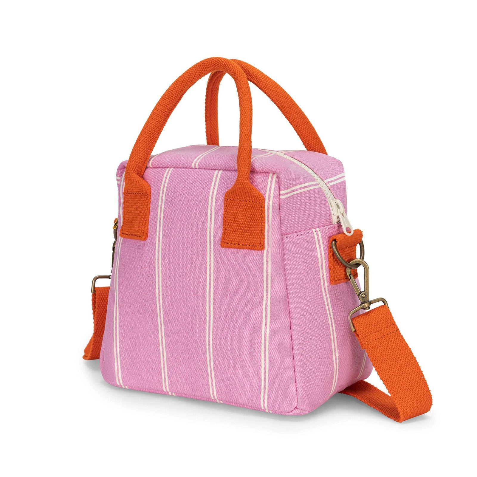 Fluf Clutch Lunch Bag - Pink Shirt Stripe