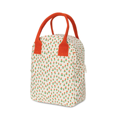 Fluf Zipper Lunch Bag - Tiny Roses
