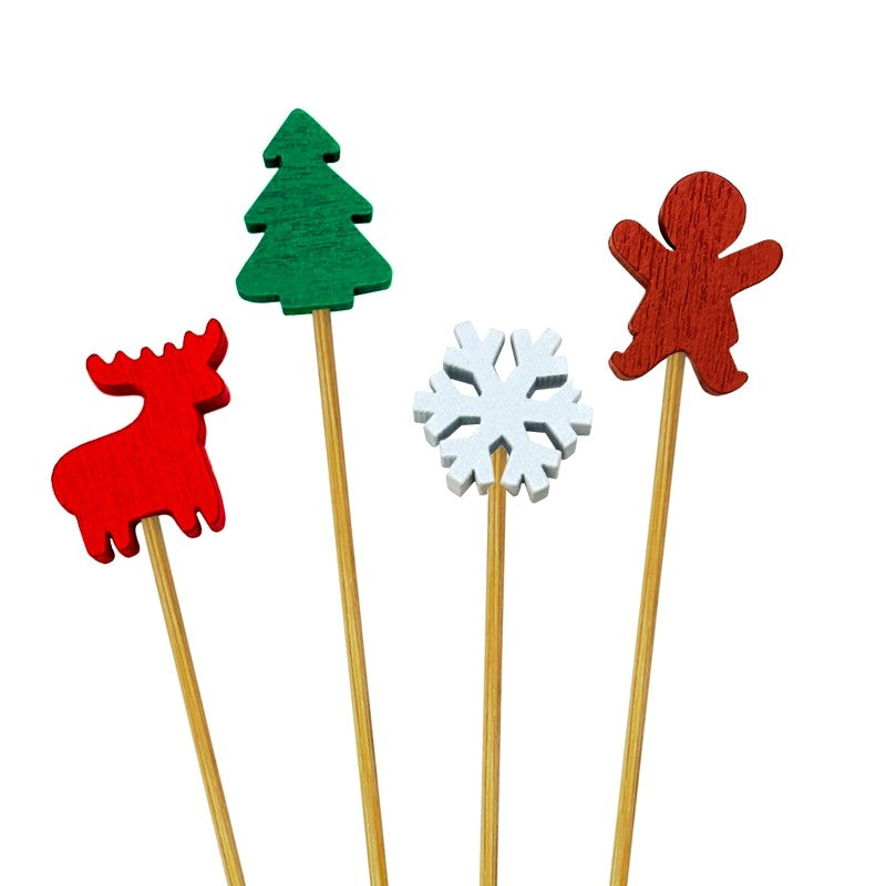 Danesco Christmas Party Picks 20 Pack Holidays