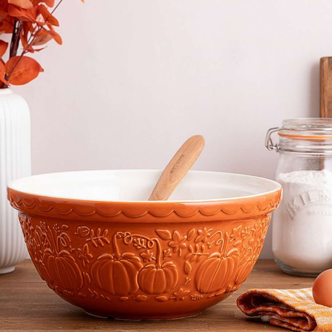 Mason Cash Fall Mixing Bowl Pumpkin Orange 4 L