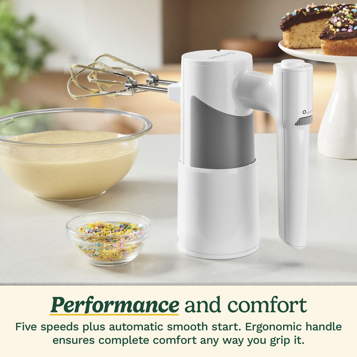 Cuisinart 5-Speed Hand Mixer - White