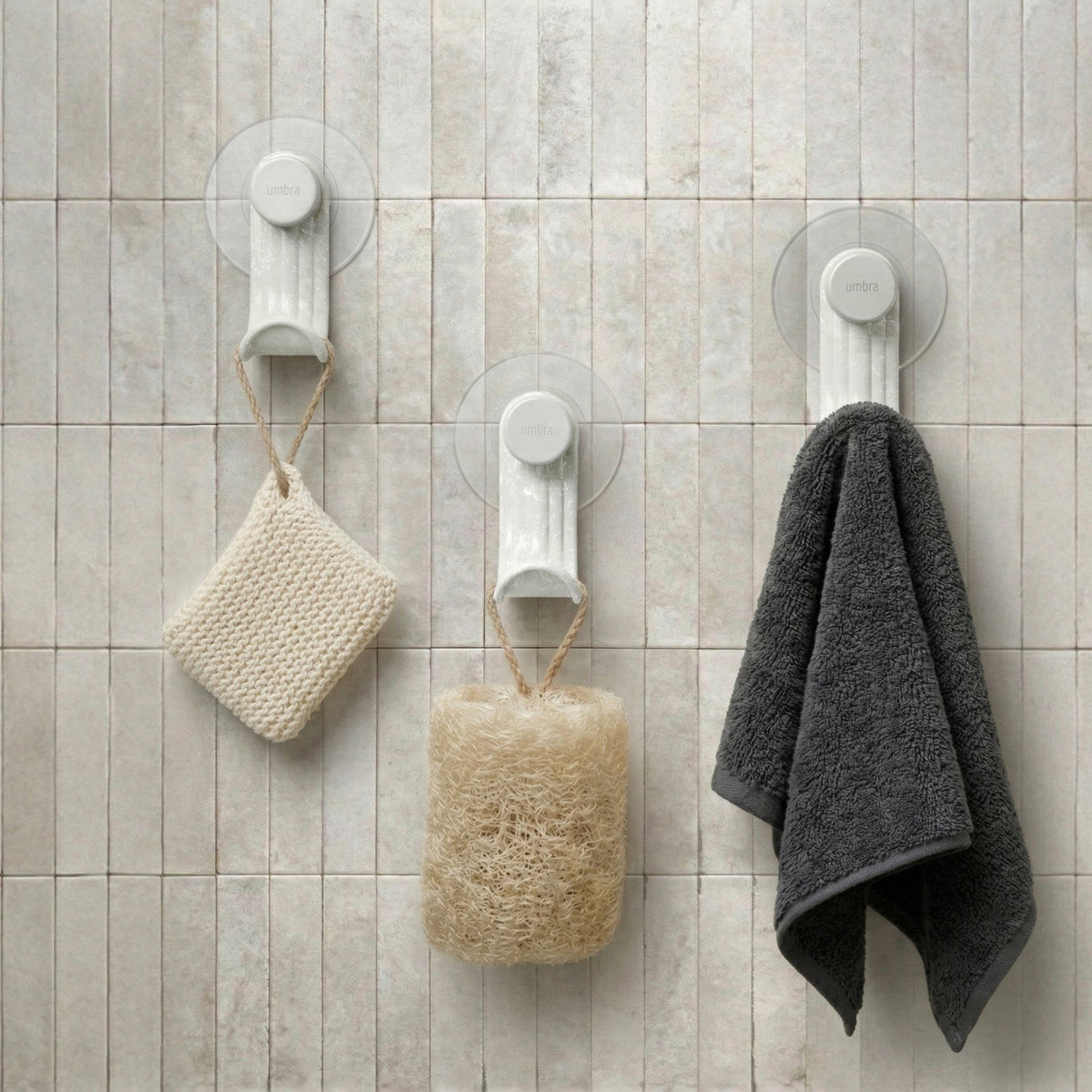 Umbra Nami Adhesive Shower Hooks Set Of 3