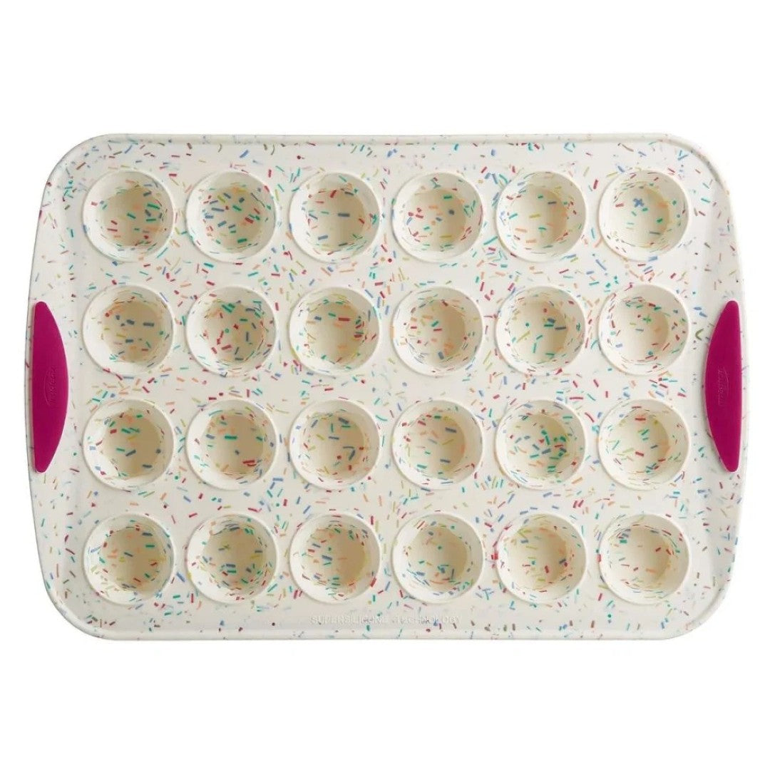 Trudeau Confetti Mini Muffin Pan 24 Cavity