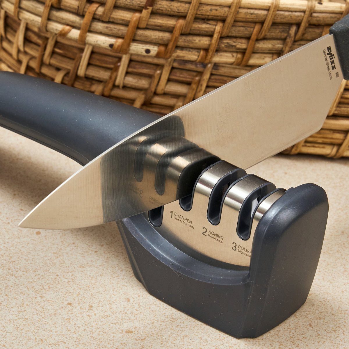 Zyliss 4-In-1 Pull Through Knife Sharpener