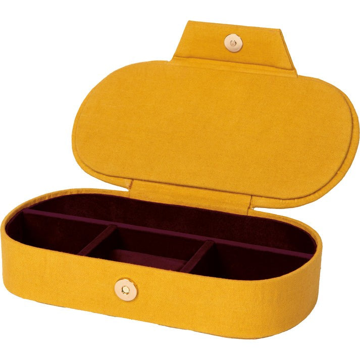 Danica Embroidered Jewelry Box - Venus Yellow