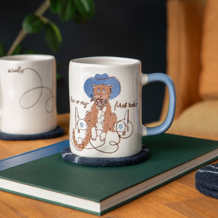 Danica Designer Mug 18oz First Rodeo Cat