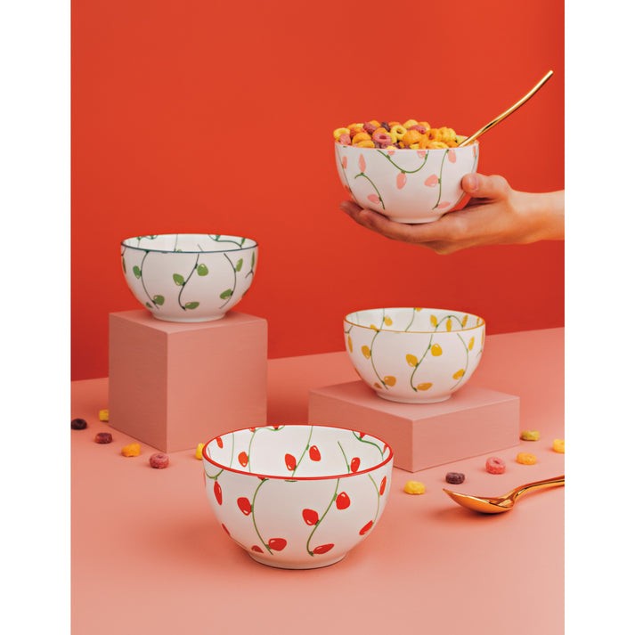 Danica Christmas Holiday Glow Bowl Set Of 4