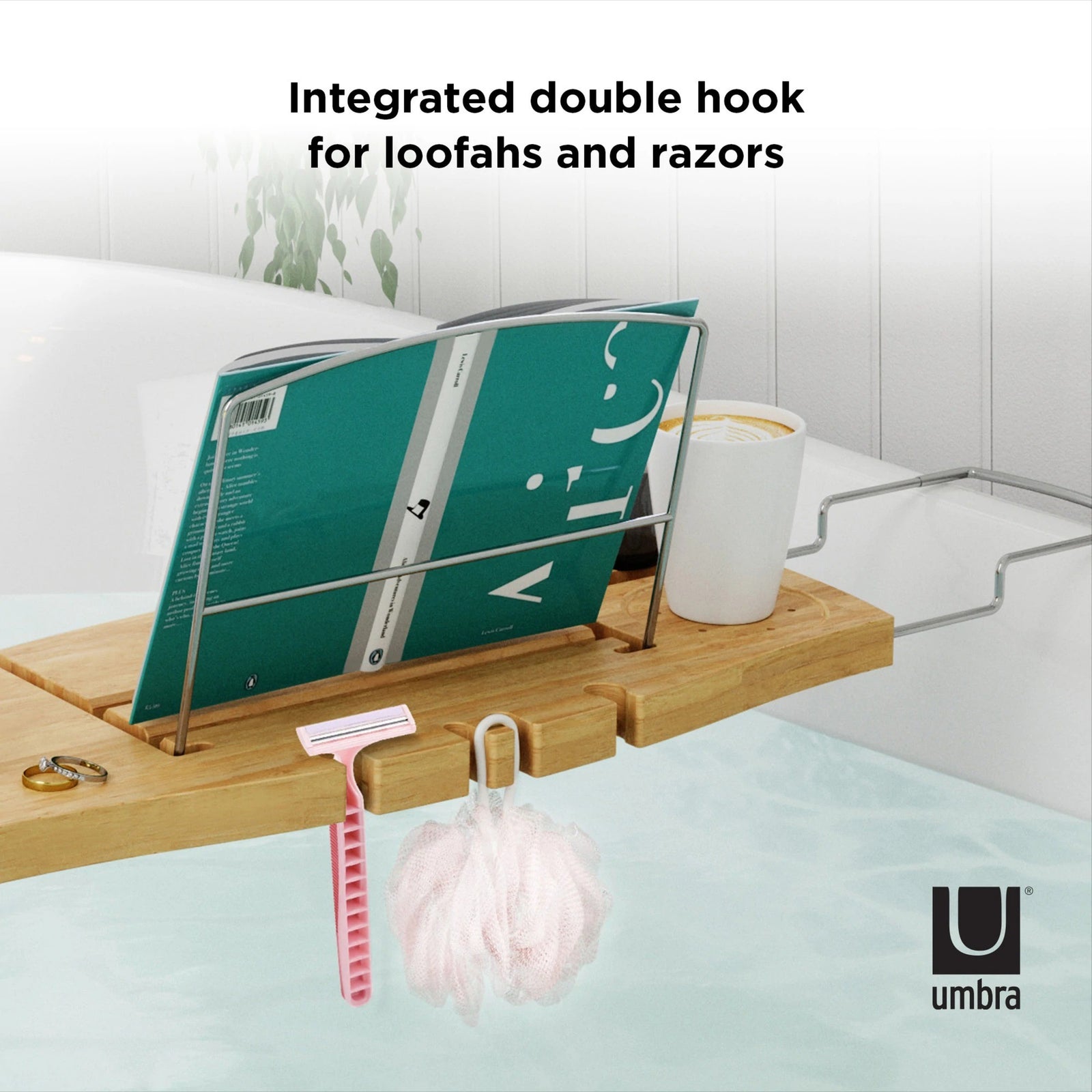 Umbra Aquala Natural Bathtub Caddy - iQ living