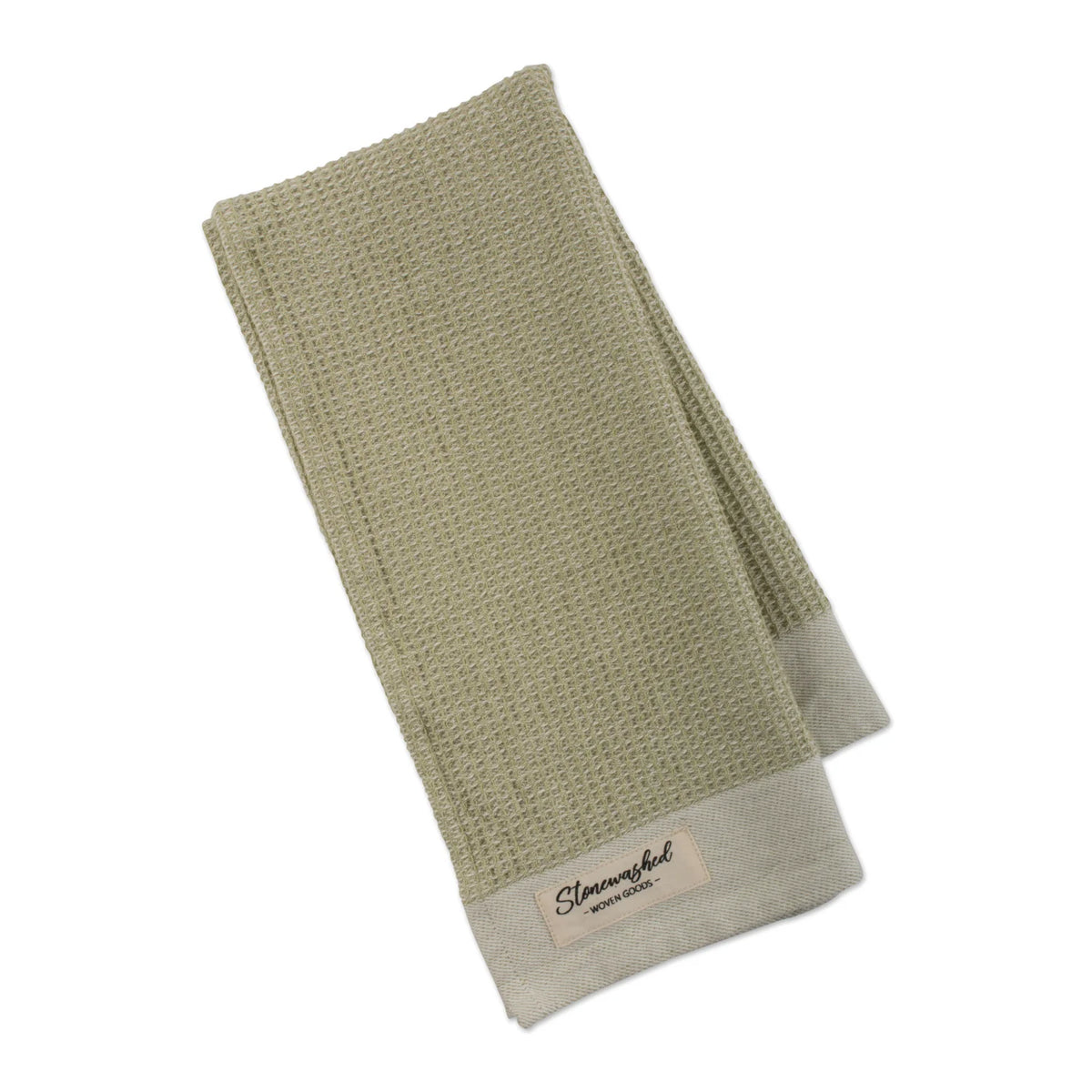 Design Imports Stonewashed Waffle Dishtowel