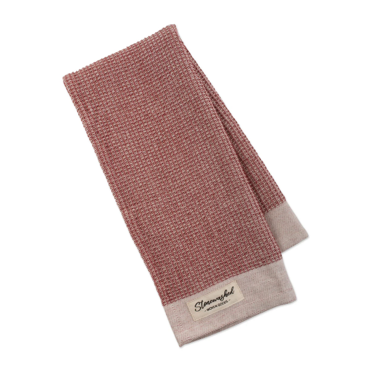 Design Imports Stonewashed Waffle Dishtowel