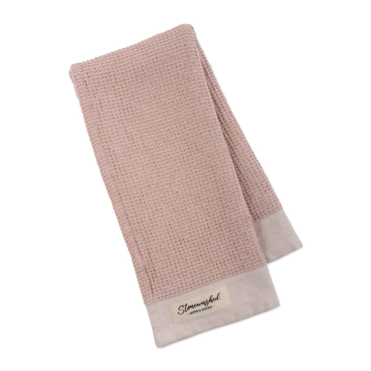 Design Imports Stonewashed Waffle Dishtowel