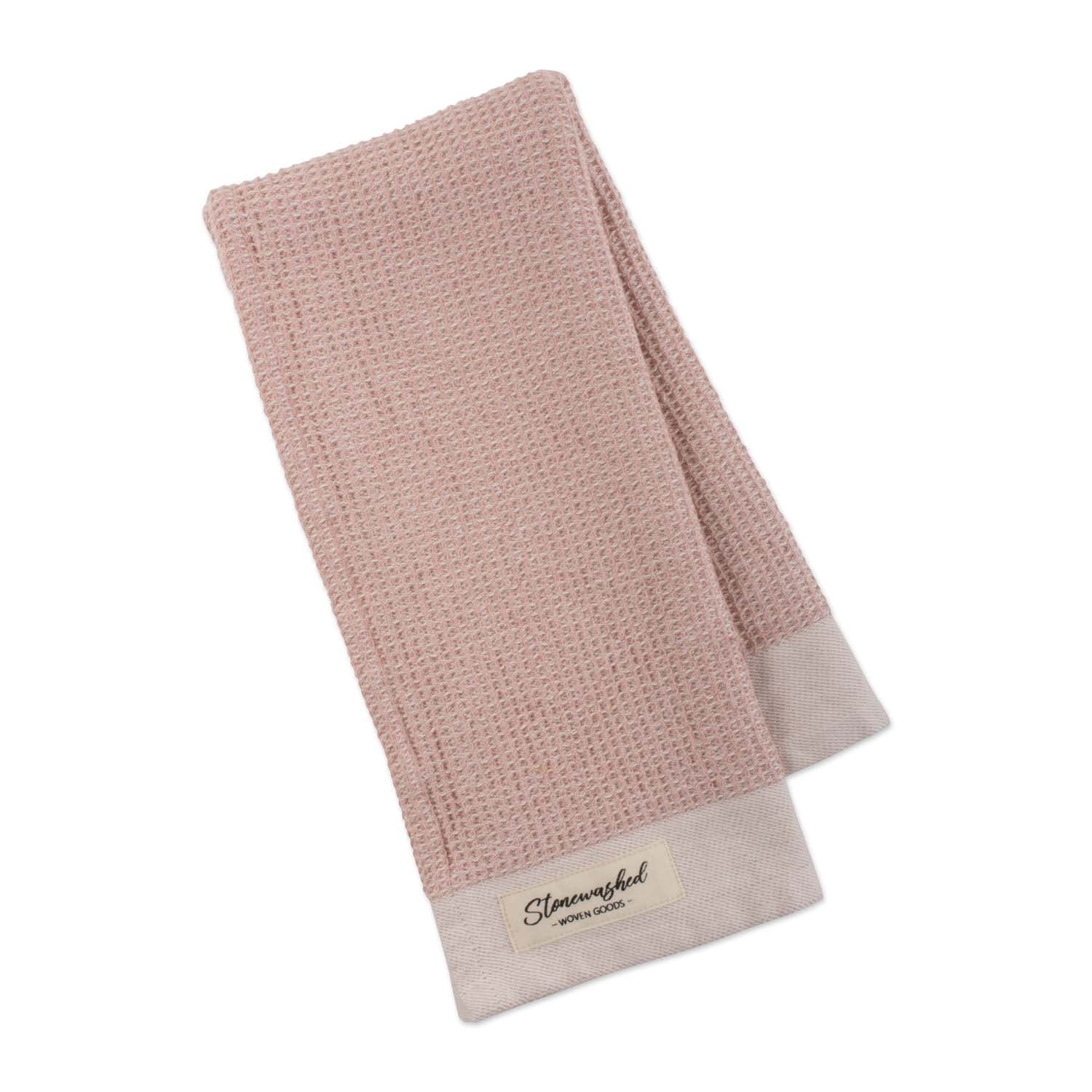 Design Imports Stonewashed Waffle Dishtowel