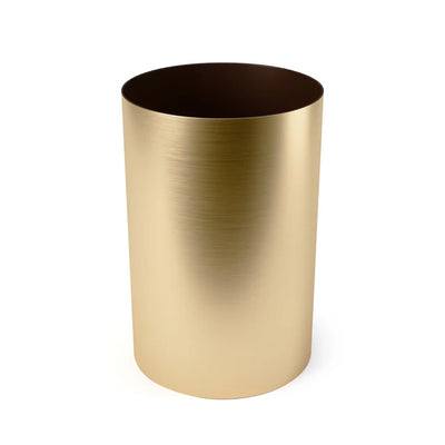Umbra Metalla Waste Can - Matte Brass