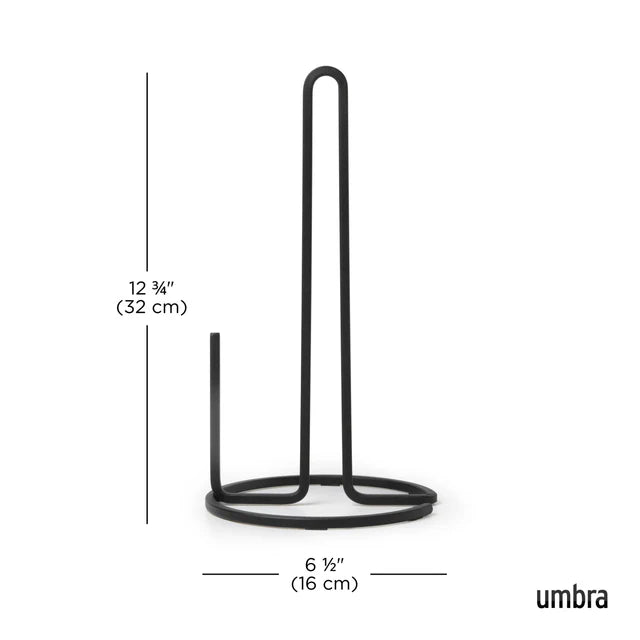 Umbra Squire Paper Towel Holder Black - iQ living