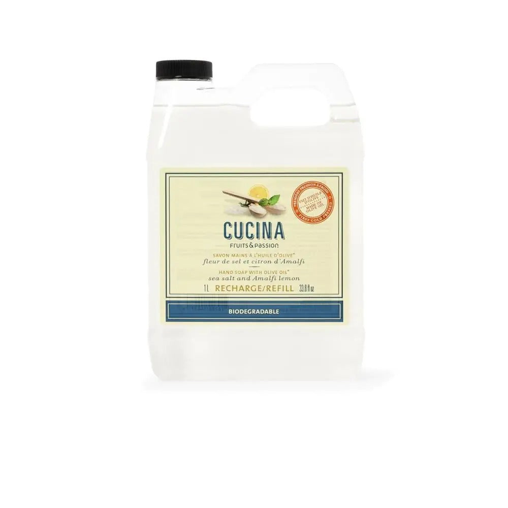 Fruits & Passion Cucina Purifying Hand Wash, Sea Salt & Amalfi Lemon