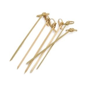 RSVP 4.5" Knot Bamboo Cocktail Picks, 50 Ct