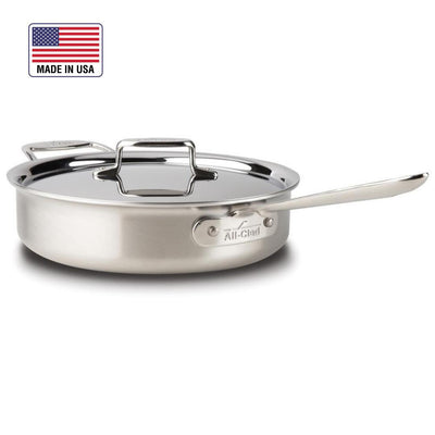 All-Clad D3 Tri-Ply Stainless Steel 3Qt Saute Pan 11" With Lid
