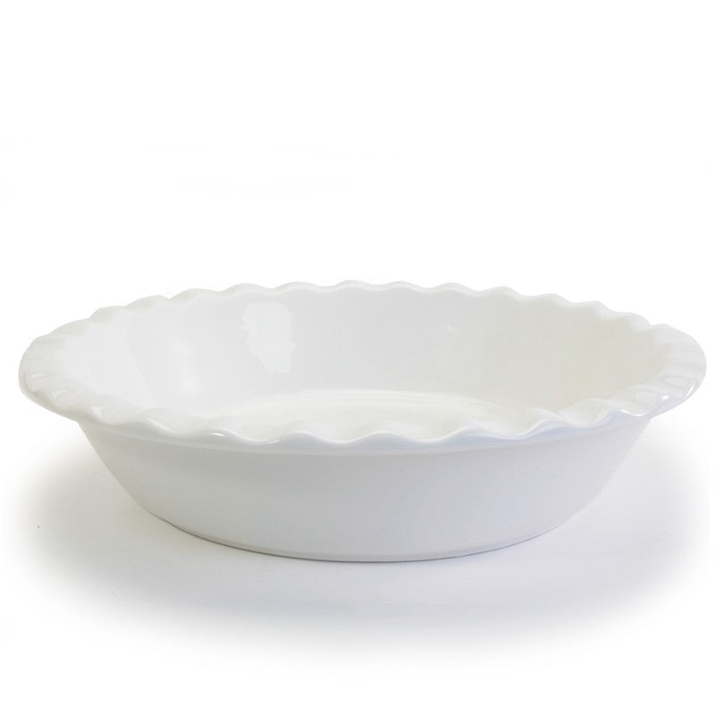 BIA Cordon Bleu White Ruffled Pie Dish 10.5"