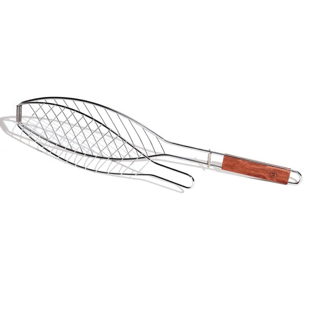 Outset Rosewood Chrome BBQ Fish Basket