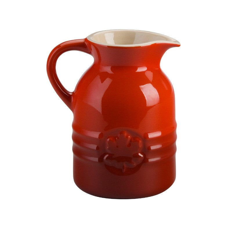 Le Creuset Maple Leaf Syrup Jar Dispenser