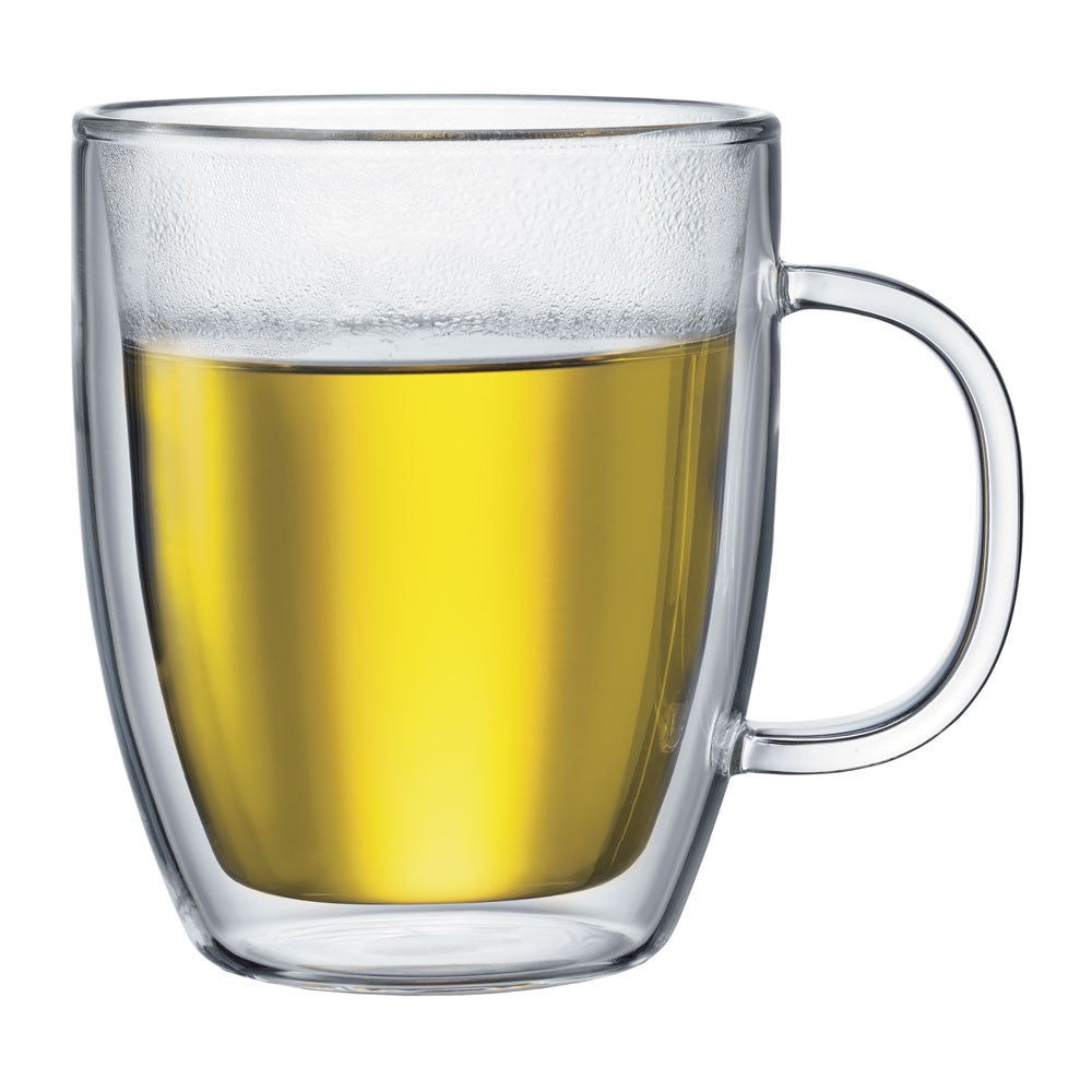 Bodum Bistro Double-Wall Glass Mug Set Of 2 - iQ living