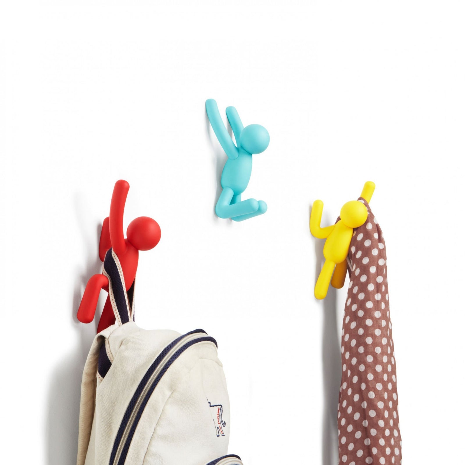 Umbra Buddy Hooks Bright Colours Set of 3 - iQ living