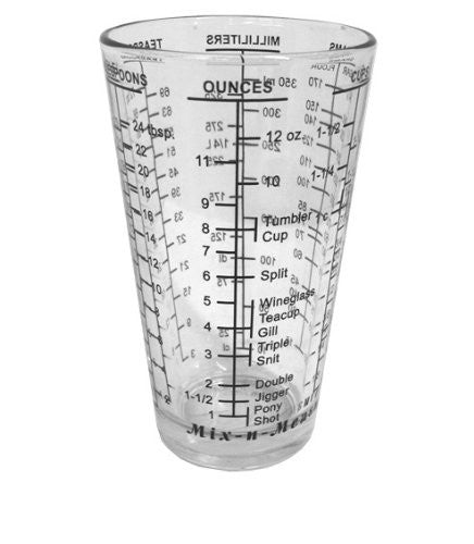 Kitchen Basic Mix and Measure Glass  16oz