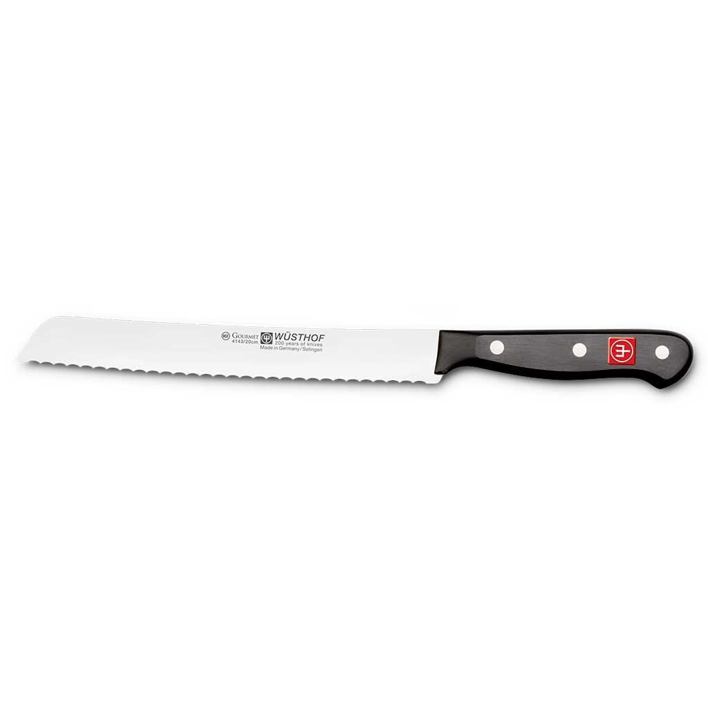 Wusthof Gourmet Black Serrated Bread Knife 9"