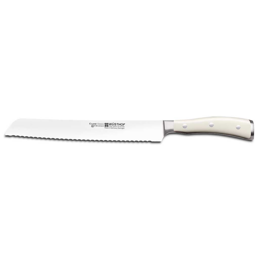 Wusthof Classic Ikon Creme Double Serrated Bread Knife 9"