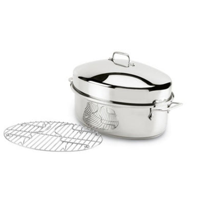 All-Clad Stainless Steel Oval Roaster With Lid