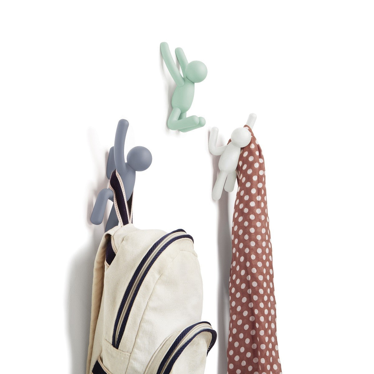 Umbra Buddy Hooks Muted Colours Set of 3 - iQ living