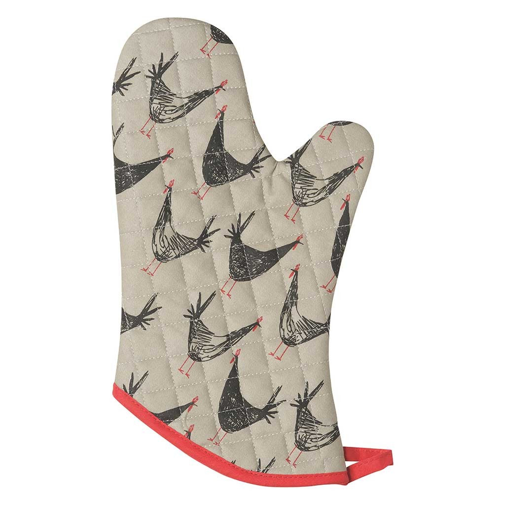 Now Designs Oven Mitt Chicken Scratch