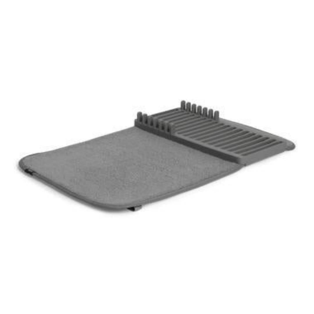 Harman Luxe Plush Microfibre Dish Drying Mat (18x24, Charcoal