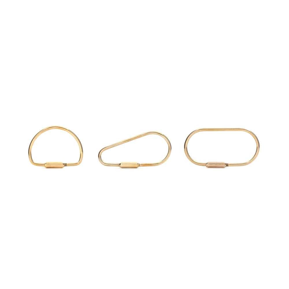 Kikkerland Brass Key Ring - iQ living