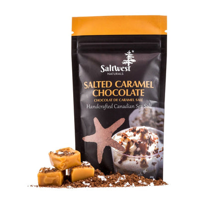 SaltWest Naturals Salted Caramel Chocolate 50g Bag