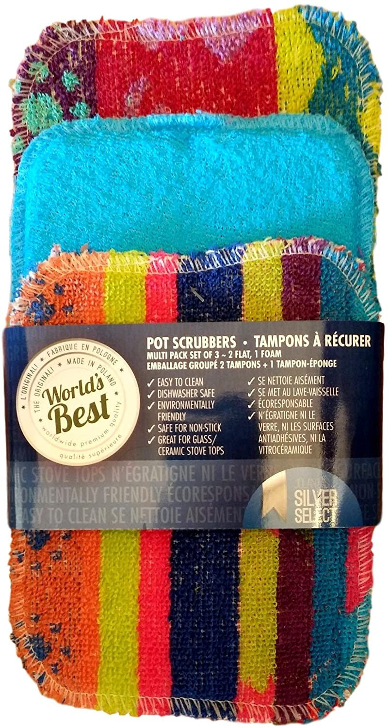 World's Best Pot Scrubber, Multi Pack Set of 3