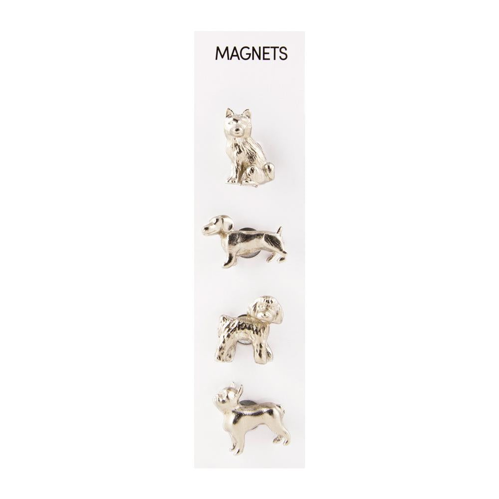 Three by Three Dogs Cast Metal Magnet Set
