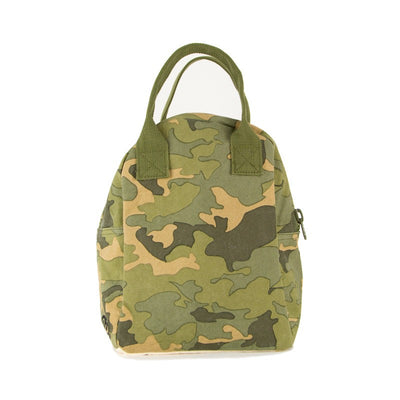 Fluf Zippered Camo Lunch Bag