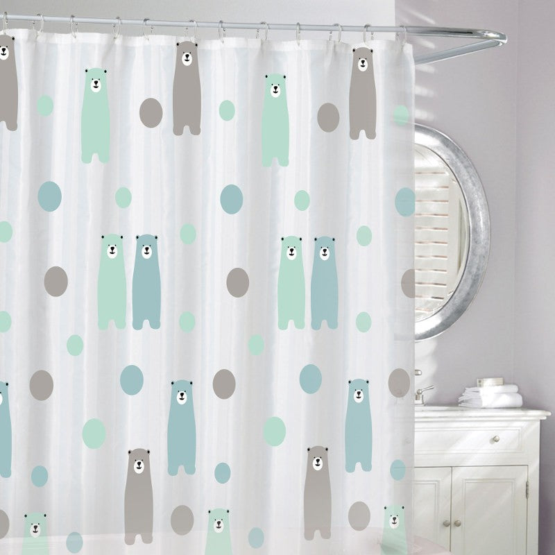 Moda At Home Eco EVA Shower Curtain Happy Bears